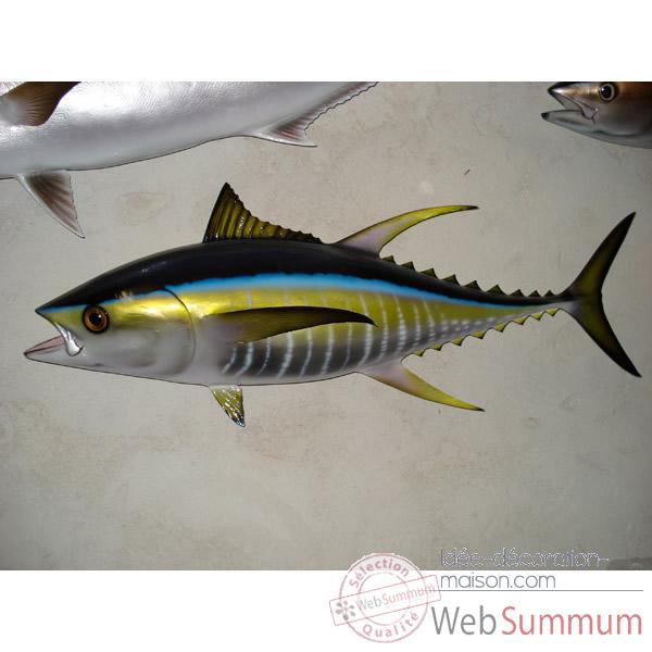 Trophee poisson des mers tropicales Cap Vert Thon jaune -TR066