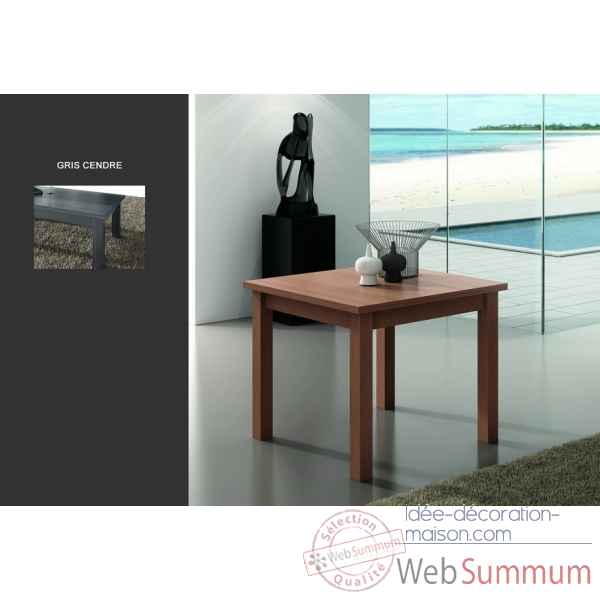 Table + allonge m220 gris cendree unie Urban -11249-3663141