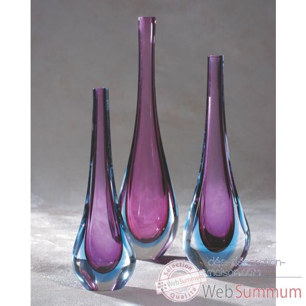 Vase goutte en verre Formia -V13200-RU-BL