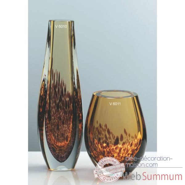 Vase olive en verre Formia -V6011