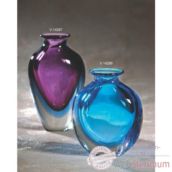 Vase en verre Formia couleur bleue -V14288