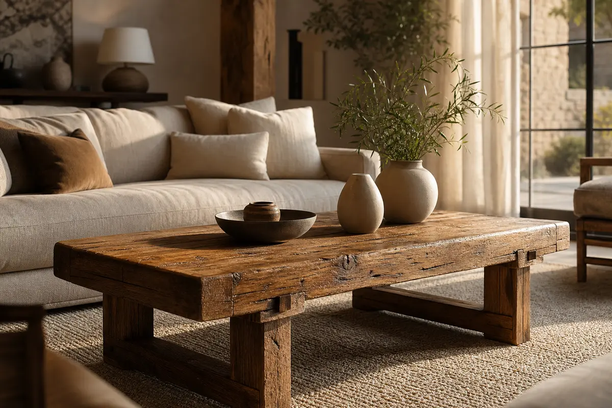 Choisir une table basse ancienne en bois suppose d’en vérifier l’état, la construction et le coût de remise en usage.